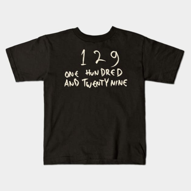 129 Kids T-Shirt by Saestu Mbathi